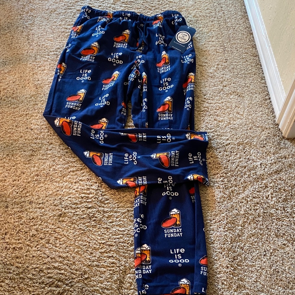 Life Is Good Navy Sleepwear Pants